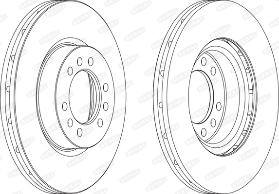 Brzdový kotúč BERAL (FEDERAL-MOGUL)