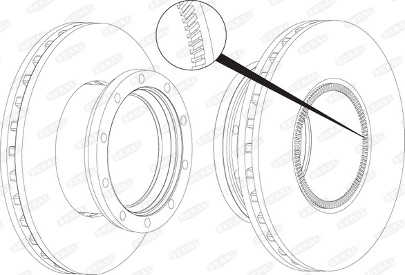 Brzdový kotúč BERAL (FEDERAL-MOGUL)