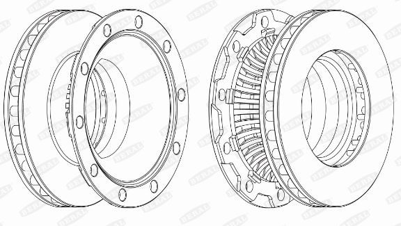 Brzdový kotúč BERAL (FEDERAL-MOGUL)