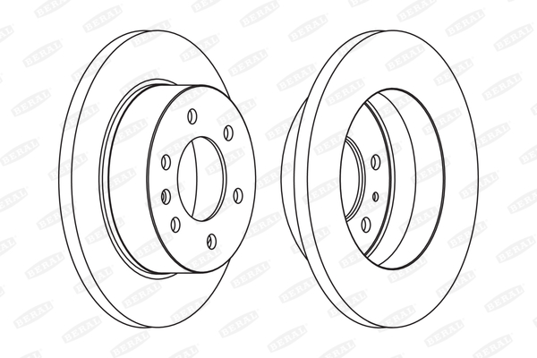 Brzdový kotúč BERAL (FEDERAL-MOGUL)