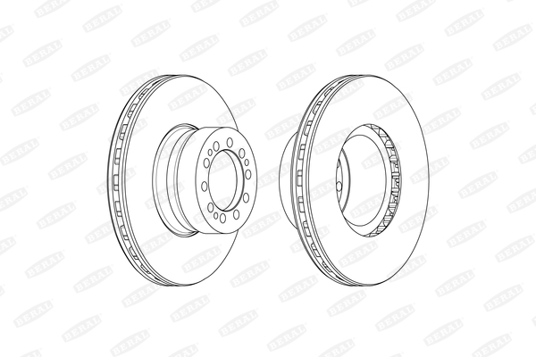Brzdový kotúč BERAL (FEDERAL-MOGUL)