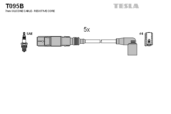 Sada zapaľovacích káblov TESLA