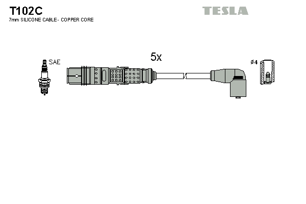 Sada zapaľovacích káblov TESLA