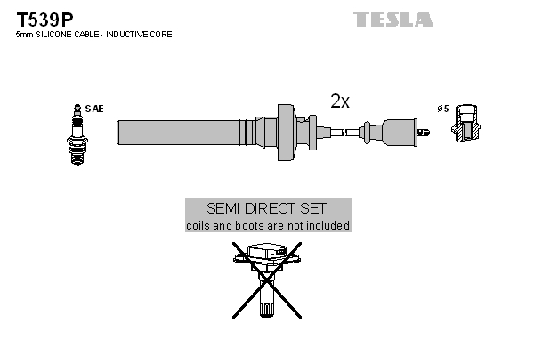 Sada zapaľovacích káblov TESLA