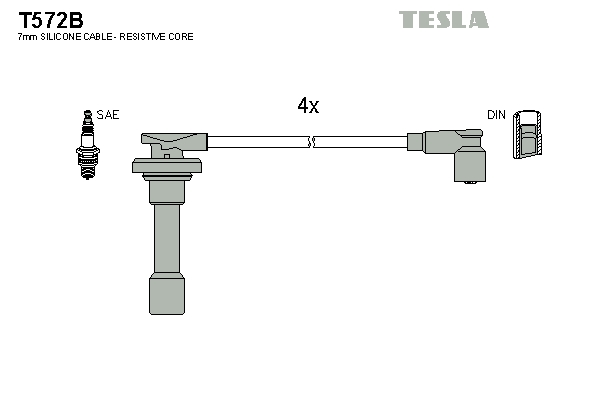 Sada zapaľovacích káblov TESLA