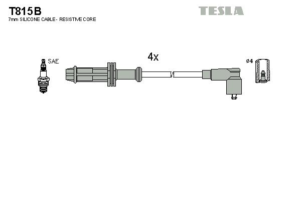Sada zapaľovacích káblov TESLA