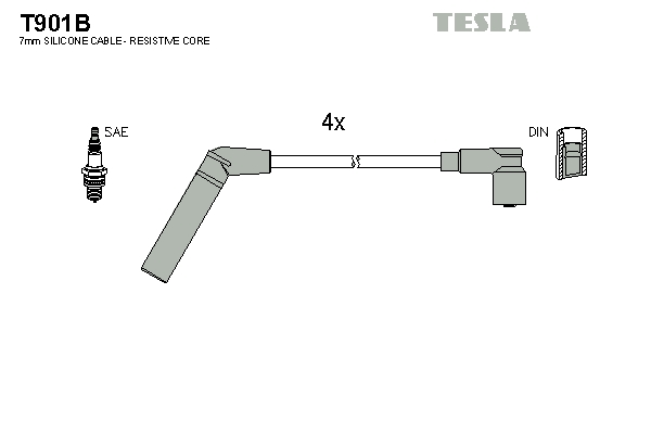 Sada zapaľovacích káblov TESLA
