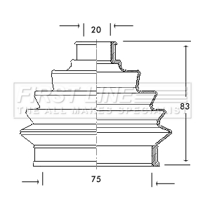 Manżeta hnacieho hriadeľa - opravná sada FIRST LINE