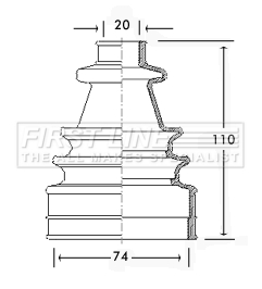 Manżeta hnacieho hriadeľa - opravná sada FIRST LINE
