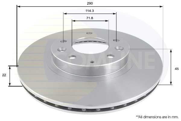 Brzdový kotúč COMLINE