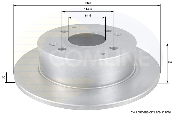 Brzdový kotúč COMLINE