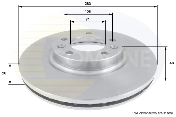Brzdový kotúč COMLINE