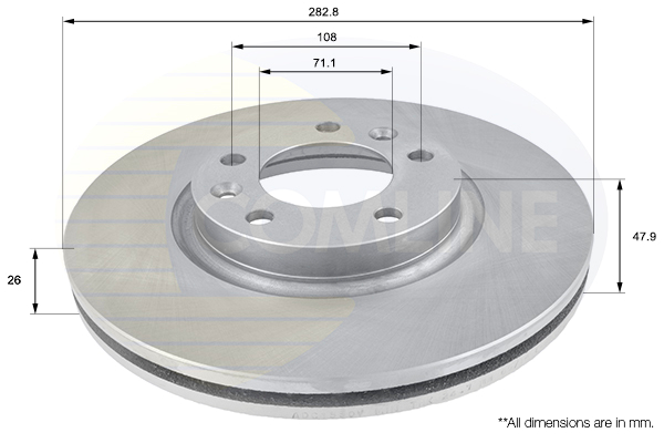 Brzdový kotúč COMLINE