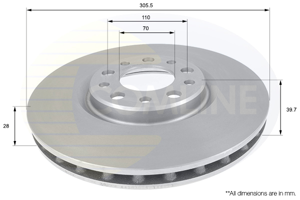 Brzdový kotúč COMLINE
