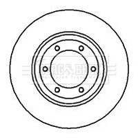 Brzdový kotúč BORG & BECK