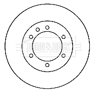 Brzdový kotúč BORG & BECK