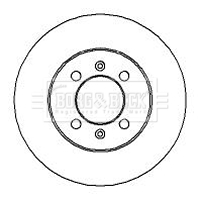 Brzdový kotúč BORG & BECK