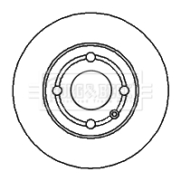 Brzdový kotúč BORG & BECK