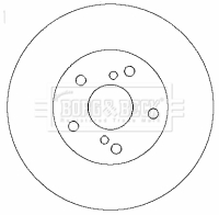 Brzdový kotúč BORG & BECK