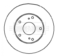 Brzdový kotúč BORG & BECK