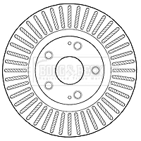 Brzdový kotúč BORG & BECK