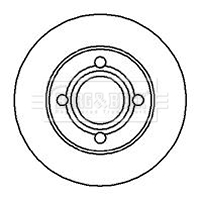 Brzdový kotúč BORG & BECK