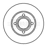 Brzdový kotúč BORG & BECK