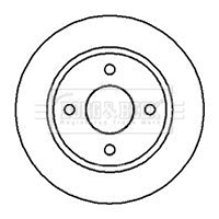 Brzdový kotúč BORG & BECK