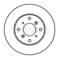 Brzdový kotúč BORG & BECK
