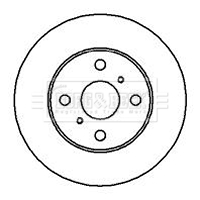 Brzdový kotúč BORG & BECK
