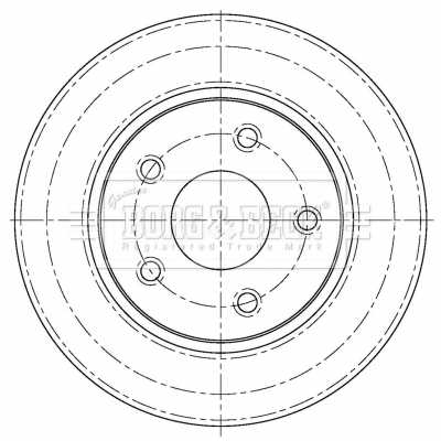 Brzdový kotúč BORG & BECK