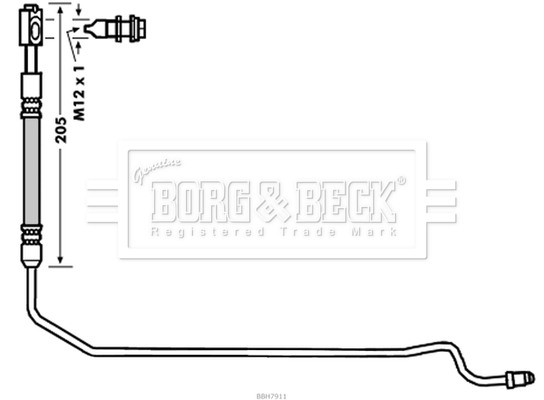 Brzdová hadica BORG & BECK