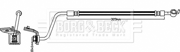 Brzdová hadica BORG & BECK