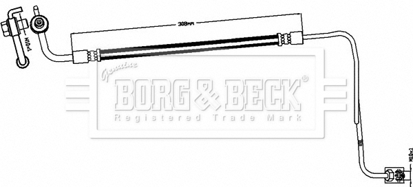 Brzdová hadica BORG & BECK