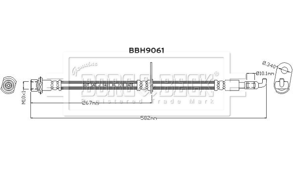 Brzdová hadica BORG & BECK