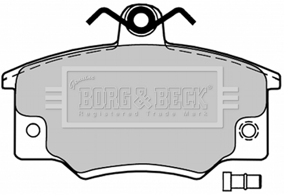 Sada brzdových platničiek kotúčovej brzdy BORG & BECK