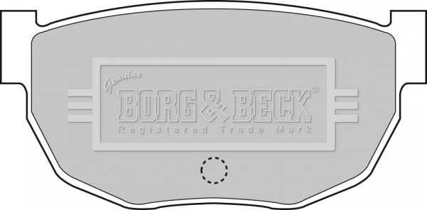 Sada brzdových platničiek kotúčovej brzdy BORG & BECK