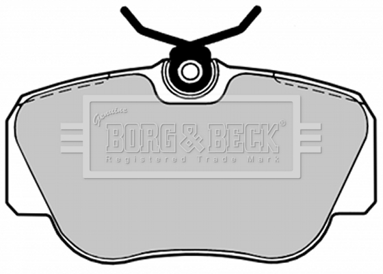 Sada brzdových platničiek kotúčovej brzdy BORG & BECK