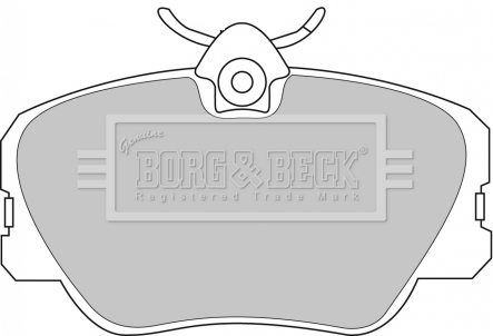 Sada brzdových platničiek kotúčovej brzdy BORG & BECK