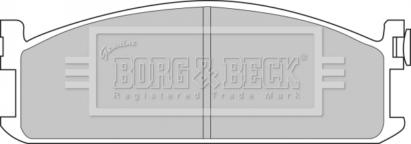 Sada brzdových platničiek kotúčovej brzdy BORG & BECK