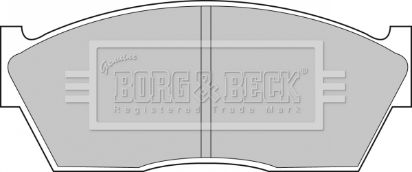 Sada brzdových platničiek kotúčovej brzdy BORG & BECK