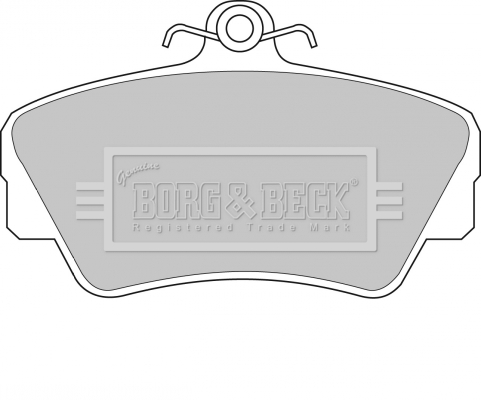 Sada brzdových platničiek kotúčovej brzdy BORG & BECK