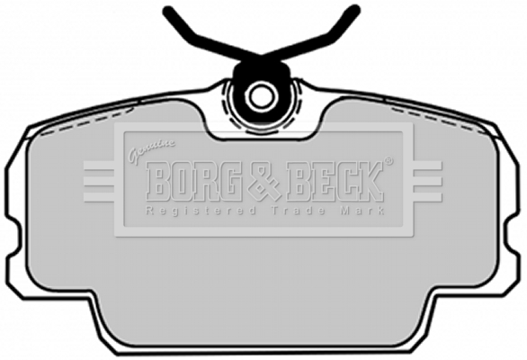 Sada brzdových platničiek kotúčovej brzdy BORG & BECK