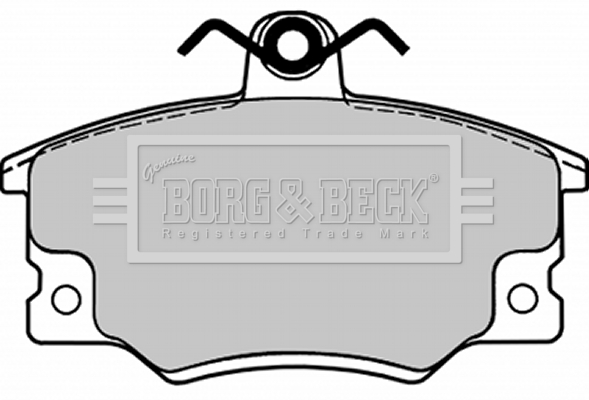 Sada brzdových platničiek kotúčovej brzdy BORG & BECK