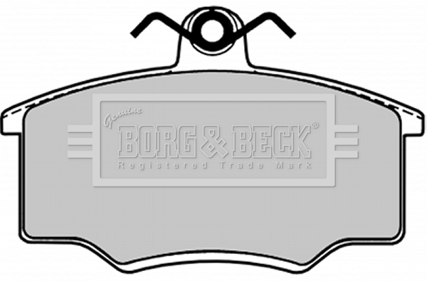 Sada brzdových platničiek kotúčovej brzdy BORG & BECK