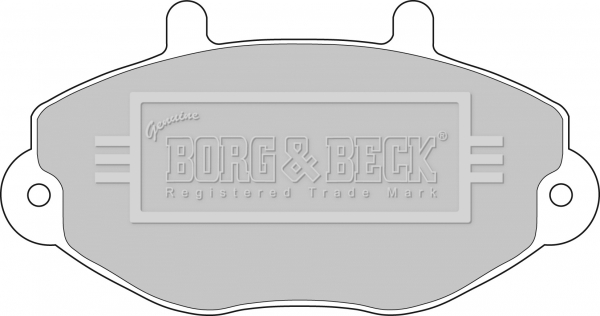 Sada brzdových platničiek kotúčovej brzdy BORG & BECK