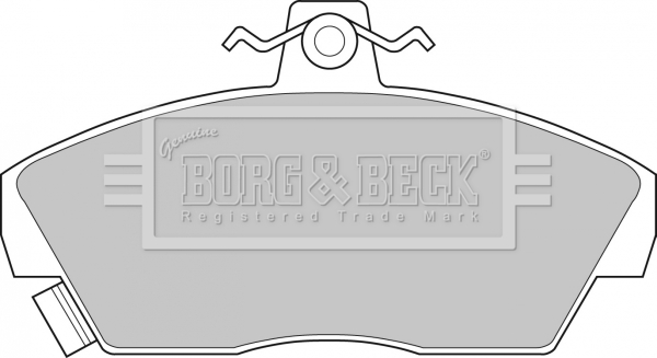 Sada brzdových platničiek kotúčovej brzdy BORG & BECK