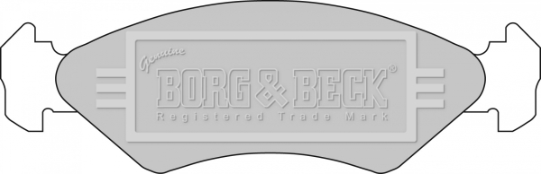 Sada brzdových platničiek kotúčovej brzdy BORG & BECK