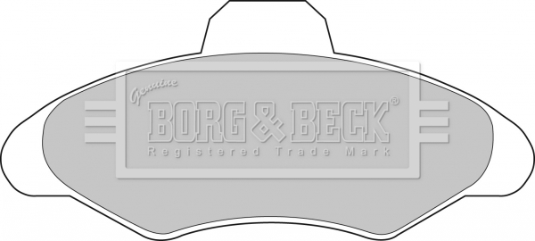 Sada brzdových platničiek kotúčovej brzdy BORG & BECK