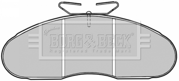 Sada brzdových platničiek kotúčovej brzdy BORG & BECK